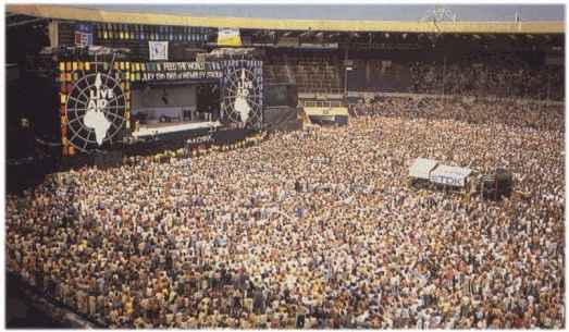 Live Aid, Wimbledon Stadium, 1985.