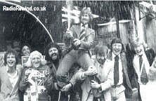 Celebrating taking over the Breakfast Show in 1973